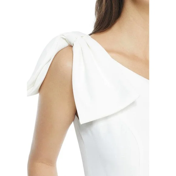 NWT Gal Meets Glam Yvonne Bow One Shoulder Dress - Picture 5 of 8